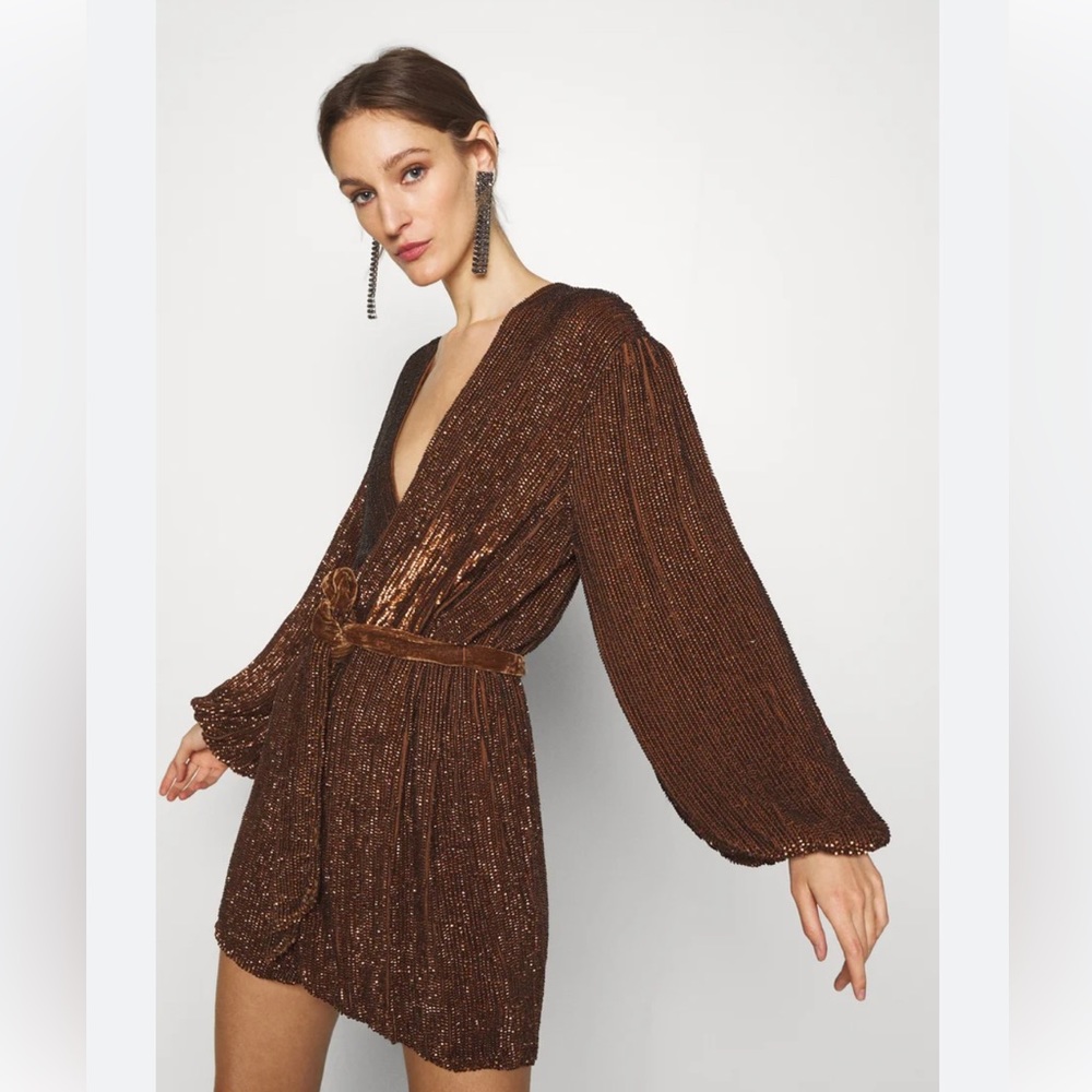 Retrofete NWT Gabrielle, Size Small, Bronze